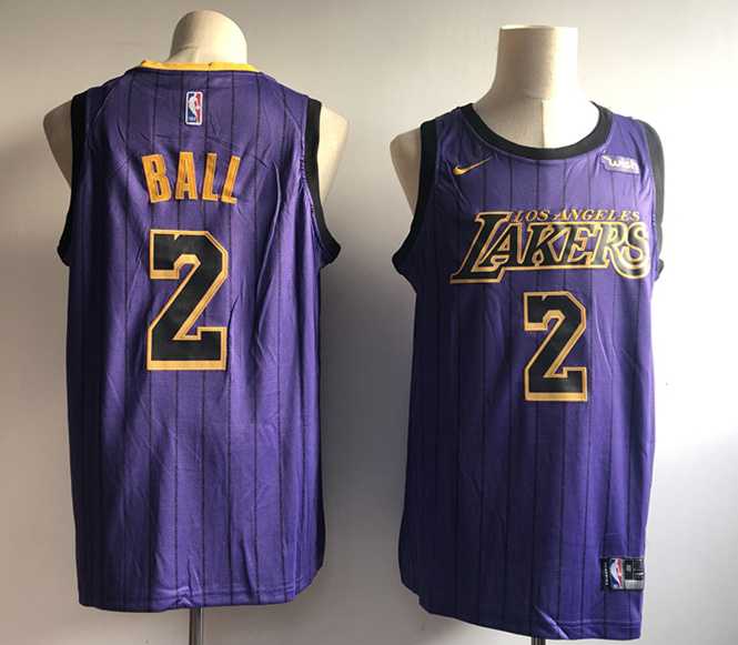 Lakers 2 Lonzo Ball Purple 2018 19 City Edition Nike Swingman Jersey,We sell and wholesale Lakers 2 Lonzo Ball Purple 2018 19 City Edition Nike Swingman Jersey on line form chian!
